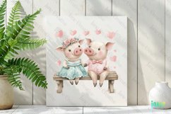Valentine Animals Sublimation Clipart Product Image 2