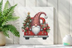 Sparkling Christmas Gnome Truck Clipart Product Image 2
