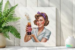 Vintage-Inspired 1950s Advertisements Clipart Product Image 2