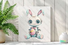 Cute Easter Robot Sublimation Clipart Product Image 2