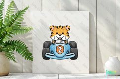 Cute Racing Animals Sublimation Clipart Product Image 2