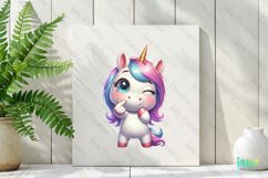 Finger Heart Unicorn Clipart Product Image 2