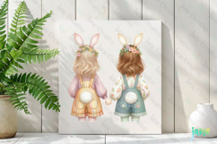 Easter Bunny Girls Sublimation Clipart Product Image 2