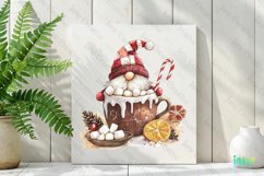Gnome Coffee Cup Watercolor Clipart Product Image 2