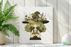 Mushroom Witch Subliamtion Clipart Product Image 2