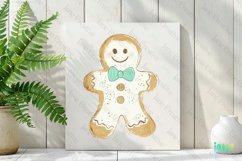 Gold And Mint Christmas Gingerbread Clipart Product Image 2