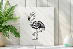 Skeleton Flamingo Sublimation Clipart Product Image 2
