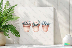 Plant Pot Gardening Sublimation Clipart Product Image 2