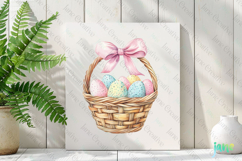 Easter Party Basket Sublimation Clipart Product Image 2