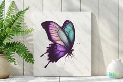 Purple Teal Hand Drawing Butterfly Clipart Product Image 2