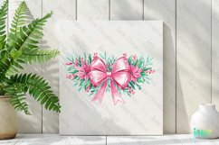 Pastel Preppy Christmas Garland Clipart Product Image 2