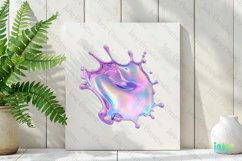 Holographic Drips And Splashes Clipart Product Image 2