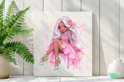 Spring Fashion Girl Sublimation Clipart Product Image 2