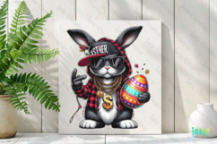 Retro Easter Bunny Sublimation Clipart Product Image 2