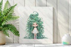 Quirky Plants Girl Sublimation Clipart Product Image 2
