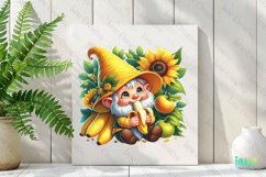 Spring Gnome Banana Garden Clipart Product Image 2