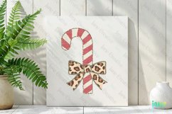 Christmas Candy Cane Patchwork Illustration Product Image 2