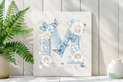 Watercolor Floral Butterflies Letter L Product Image 3
