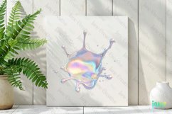 Holographic Drips And Splashes Clipart Product Image 2