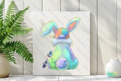 Brushstroke Easter Bunny Coquette Clipart Product Image 2