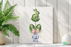 Easter Bunny Chinoiserie Clipart Product Image 2