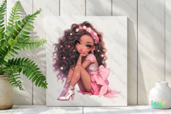 Spring Fashion Girl Sublimation Clipart Product Image 2