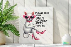 Funny Cat Please Keep Your Ugly As Anergy Away From Me Product Image 2