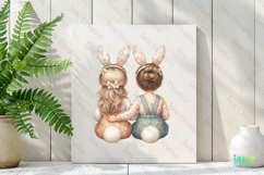 Easter Bunny Girls Sublimation Clipart Product Image 2