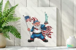 4th Of July Patriotic Gnome Clipart Product Image 2