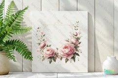 Floral Frame Sublimation Clipart Product Image 2