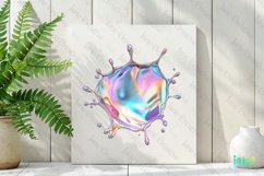 Holographic Drips And Splashes Clipart Product Image 2