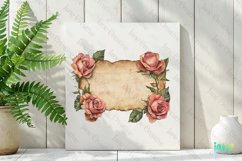 Vintage Valentine Label Sublimation Clipart Product Image 2