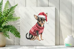 Little Christmas Chihuahua Dog Clipart Product Image 2