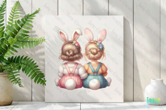 Easter Bunny Girls Sublimation Clipart Product Image 2