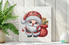 Sparkling Christmas Santa Claus Character Clipart Product Image 2