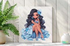 Spring Fashion Girl Sublimation Clipart Product Image 2
