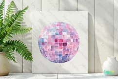 Pink Western Cowgirl Disco Ball Clipart Product Image 2