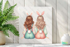 Easter Bunny Girls Sublimation Clipart Product Image 2