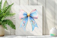Pastel Easter Bow Sublimation Clipart Product Image 2