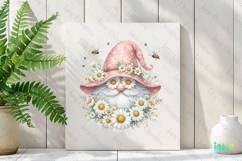 Spring Gnome And Daisy Clipart Product Image 2