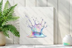 Holographic Drips And Splashes Clipart Product Image 2