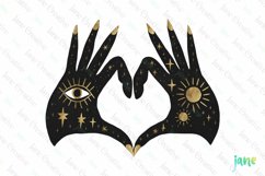 Woman Hand With Celestial Gold Clipart Product Image 1