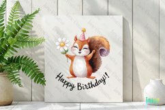 Happy Birthday Animals Sublimation Clipart Product Image 2
