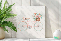 Gardening Bicycle Sublimation Clipart Product Image 2