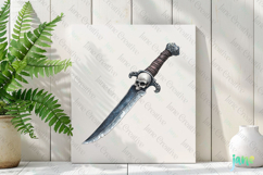 Watercolor Pirate Clipart Product Image 3