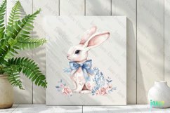 Chinoiserie Easter Bunny Sublimation Clipart Product Image 2