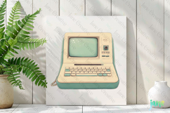 Retro Computer Sublimation Clipart Product Image 2
