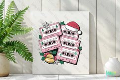 Retro Pink Christmas Clipart Product Image 3