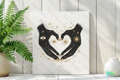 Woman Hand With Celestial Gold Clipart Product Image 2