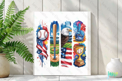 Baseball Brushstroke Sublimation Bundle Product Image 2